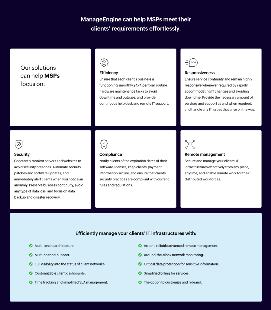 MSP solutions