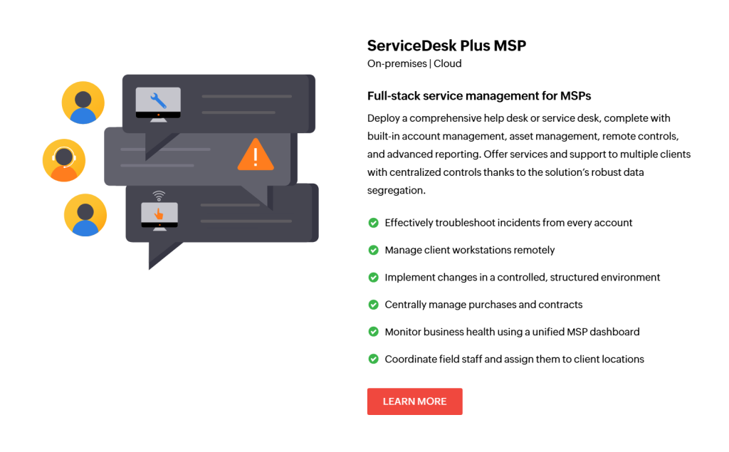 ServiceDesk Plus MSP